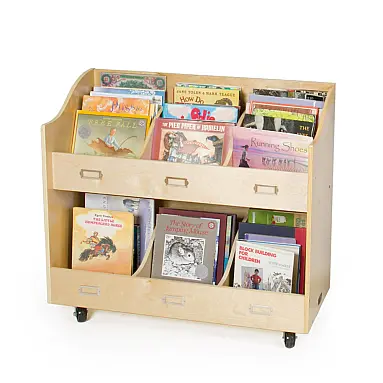 Carrinho organizador de livros Guidecraft