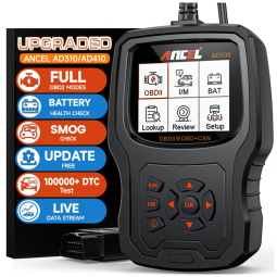 Scanner OBD2 ANCEL AD530 automotivo diagnóstico avançado leitor de falhas bateria grafico 10 funções tela LCD colorida Windows portátil 2