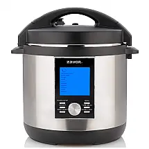 Panela de Pressão Elétrica 6L com 33 Predefinições e Visor LCD, 110V 1300W, Zavor ZSELL02, Prata