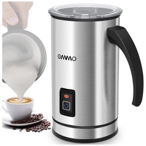 Espumador de Leite Elétrico, Capacidade 400 mL, Aço Inox, 110v, OMMO OM 038, Prateado