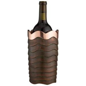 Porta Garrafa Térmico para Vinho è com Revestimento em Cobre, Gold, NAMBè MT0145, Dourado