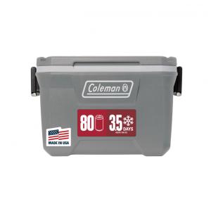 Cooler Térmico Portátil 52 Litros com Isolamento Espesso, Coleman 316, Cinza