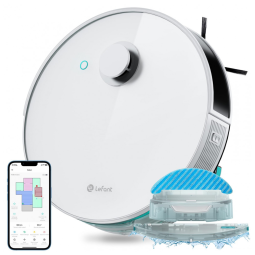 Aspirador de Pó Robô com Conexão via APP WI FI e Mapeamento Multinível, 110V, Lefant N3, Branco