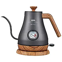 Chaleira Elétrica 1L com Desligamento Automático, Aço Inoxidável, 1350W, 110v, SUOTENG, Cinza