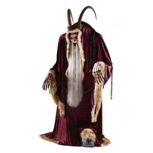 Animatronico de Espirito Krampus de Halloween para Decoração com Sons e Movimentos