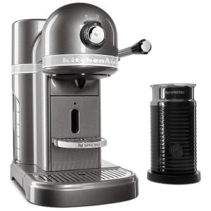 Cafeteira Elétrica Nespresso Kitchenaid Tanque de Água Removível de 1,3Litro Cor Prata