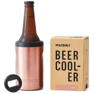 Garrafa Térmica 375 mL Portátil com Isolamento a Vácuo, Aço Inoxidável, HUSKI, Rosa