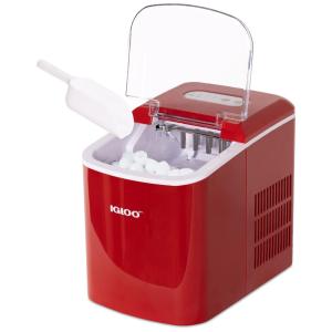 Máquina de Gelo Automática Portátil Produz até 11kg, 24H, Cor, 110v, IGLOO IGLICEB26RD, Vermelho
