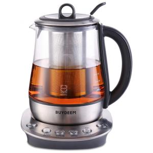 Chaleira Elétrica 6 em 1 BUYDEEM K2423 1,2 Litros com Desligamento Automático, Aço Inoxidável, 110V