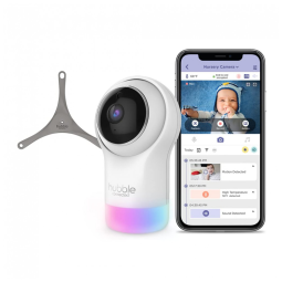 Babá Eletrônica HUBBLE Câmera HD Inteligente com 7 Luzes Noturna, Sensor de Temperatura e 2 Vias de Áudio