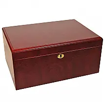 Humidor para Charutos Cuban Crafters Madeira Clássico para 100 Charutos