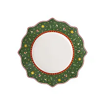 Prato Natal para Jantar de 27 cm, Elegância e Praticidade em Sua Mesa com Formato Redondo e Material de Porcelana Premium, Rosenthal