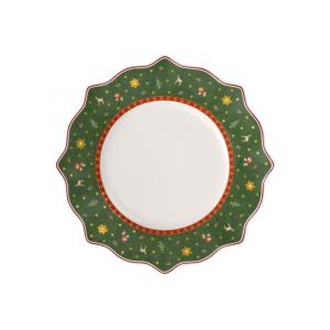 Prato Natal para Jantar de 27 cm, Elegância e Praticidade em Sua Mesa com Formato Redondo e Material de Porcelana Premium, Rosenthal