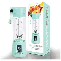 Mini Liquidificador Portátil 450mL com Carregamento USB, 110v, KAMARAMA, Azul