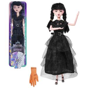 Boneca Wandinha Preta de 29 cm com Vestido e Salto Alto Presente Ideal para Meninas, TTSUIMILESS
