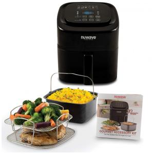 Fritadeira Elétrica Air Fryer 6L, com Painel de Controle Digital, 110v, NUWAVE AFC1031OA2, Preto