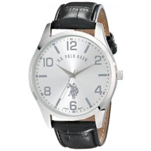 Relógio An Maclino Homem Cláico Pleira de Coro, U.S. POLO ASSN. USC50224, Preto