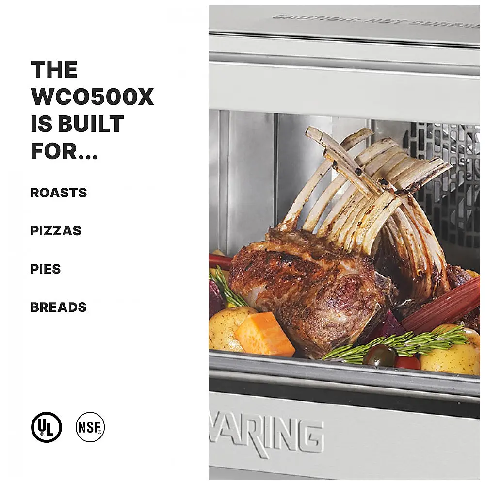 Forno Elétrico de Bancada Profissional, 110V 1700W, Aço Inoxidável, Waring WCO500X, Prata — foto 2
