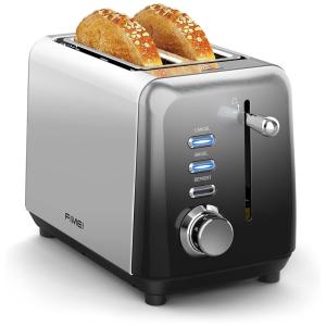 Torradeira de 2 Fatias com 7 Níveis de Tostagem 850W, 110v, FIMEI, Cinza