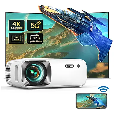 Mini Projetor 1080P HD 4K