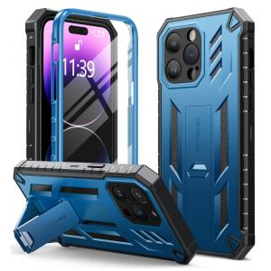 Capa para Iphone 14 Pro Max de Alta Resistencia Nível Militar, FNTCASE, Azul
