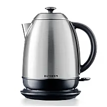 BUYDEEM K640 Chaleira Elétrica 1.7L com Desligamento Automático e Proteção de Fervura, 110V, 1440W, Prata