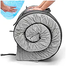 Colchão Inflável para Camping Portátil Ultraleve e Bolsa de Transporte, ZERMäTTE, Cinza