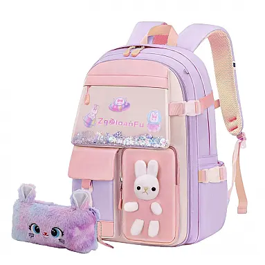 Mochila escolar infantil kistou coelho
