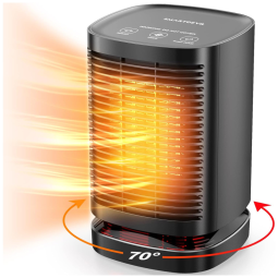 Mini Aquecedor Elétrico com 3 Modos, 1500W 110V, SmartDevil, Preto