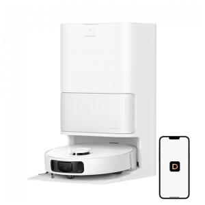 Robô Aspirador e Esfregão Dreame Branco 2 em 1, Sucção 13.000 Pa, Base Autolimpante, Escova TriCut – L40s Ultra CE – 110V