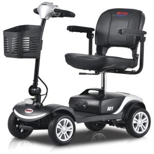 Cadeira de Rodas Elétrica Metro Mobility para Idosos, 136 kg de Capacidade, Banco para Adultos, Baterias Rápidas, Viagem.