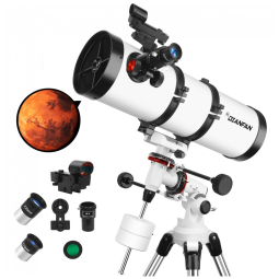 Telescópio 150EQ Refletor Astronômico para Adultos e Profissionais. Montagem Equatorial Manual para Crianças e Iniciantes,Dianfan.