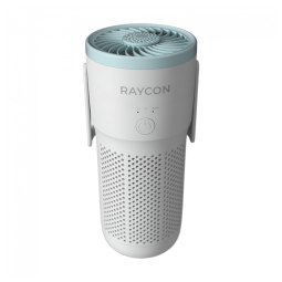 Purificador de Ar 2 em 1 com Velocidades Ajustável e Filtro Hepa, Raycon, Branco