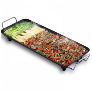 Churrasqueira Elétrica Grill com Controle de Temperatura, 110V 1800W, PAASHE, Preta