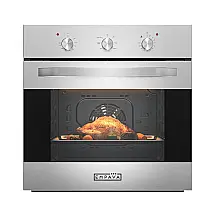 Forno elétrico de embutir 61cm Empava inox escovado convecção 6 modos de cozimento 65L 2800W 240V