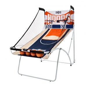 Basquete Eletrônico Hall of Games Indoor, Vários Estilos, Exibição de Pontuação para 2 Jogadores com Conjunto de Bolas de Borracha.