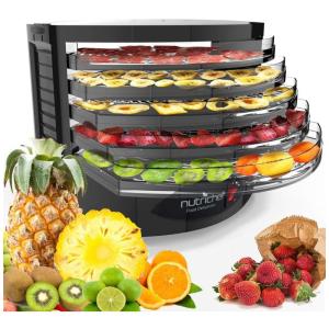 Desidratador de Alimentos 5Trays 250W, NUTRICHEF PKFD19BK, Preto