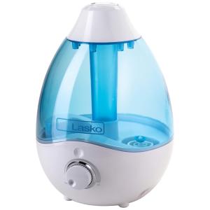 Umidificador Ultrassônico Silencioso e Calmante para Berçários, 2,8 Litros, Lasko UH200, Branco