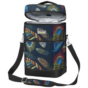 Bolsa Térmica Para Transporte de Vinhos até 4 Garrafas, marinho, BALEINE, Azul marinho