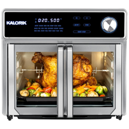 Fritadeira Elétrica Air Fryer 25L, com Painel de Controle Digital, 1700W, 110v, KALORIK AFO 47631 SS, Prateado