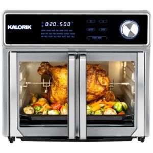 Fritadeira Elétrica Air Fryer 25L, com Painel de Controle Digital, 1700W, 110v, KALORIK AFO 47631 SS, Prateado