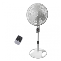 Ventilador de Piso Pedestal com Temporizador e Controle Remoto, 110V 58W, Lasko, Branco