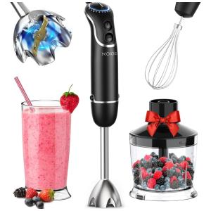 Mixer 4 em 1 Multifuncional com Acessórios e 12 Velocidades, 800W, 110v, KOIOS HB 2033B3, Preto