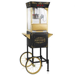 Pipoqueira Elétrica Vintage com Capacidade para 4L, Acessórios e 50 Sacos , 850W, OLDE MIDWAY, Preta