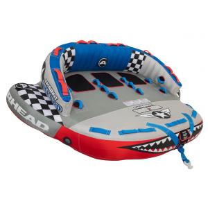 Boia Rebocável Aquática para 3 Pessoas, Airhead AHCW1790, Cinza e Azul