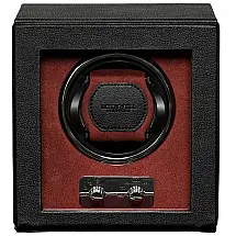 Caixa, Estojo Rotativo Automático para Relógios, 1 Lugar, ., ROTHWELL RW1W, Preto