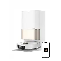 Robô Aspirador DREAME X40 Ultra 12.000Pa Esfregão Removível Auto-Limpeza 70°C Base Completa Branco