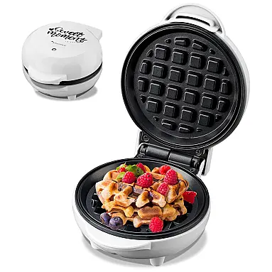 Máquina de Waffle Antiaderente Portátil