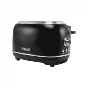 Torradeira HADEN Heritage inox 2 fatias preta e cromada com controle de tostagem ajustável 900W 110V
