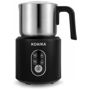 Espumador de Leite Elétrico, Capacidade 350 mL, Aço Inox, 500W, 110v, KOAIKA NW3388, Preto